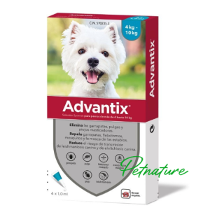 Advantix Pipetas Perros 4 a 10 kg x 4 unid