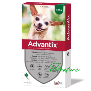 Advantix Pipetas Perros 0 a 4 kg x 4 unid