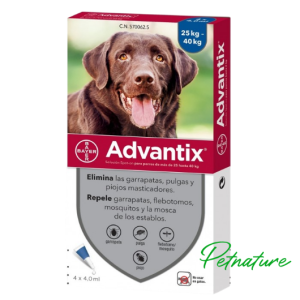 Advantix Pipetas Perros 25 - 40 kg x 4 unidades