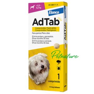 AdTab Perro de 2,5 a 5,5 kg (1 comp)