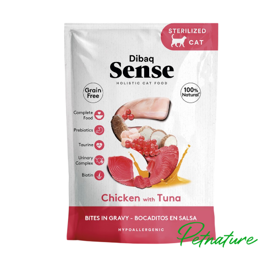 Dibaq Sense Cat Bocaditos en Salsa Pollo con Atún